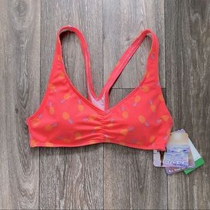 NWT Coco Rave Pink Pineapple Bikini Top 🍍